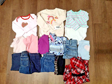 EUC HUGE Lot of Baby Girl Clothes 15 Pieces Size 12 Months ALL SEASON