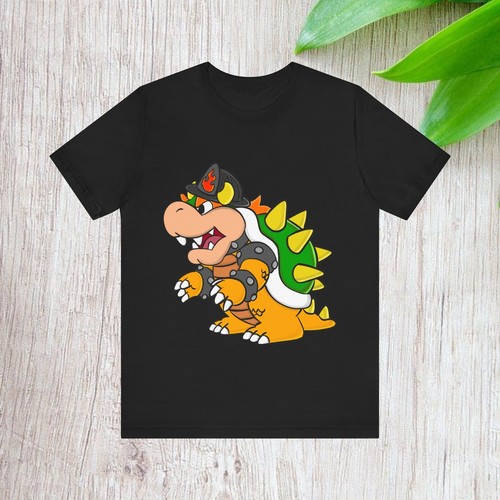 Firefighter themed retro gaming dragon Unisex Short Sleeve Tee - Picture 6 of 13