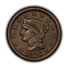 Photo of a 1846-P Large Cent from an eBay listing that sold on Jul 21, 2026