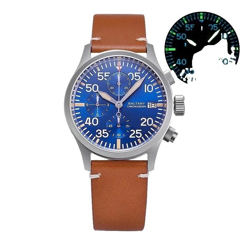Leather Band Military Wristwatches