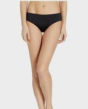  188 Nike Swimwear Women's Black Solid Stretch Pull On Bikini Bottoms Size XL