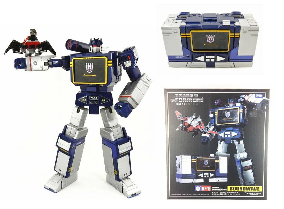 10" Transformers Masterpiece MP13 Soundwave Cassette Laserbeak - Image 2 of 4