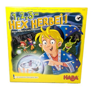 1, 2, 3 Hex Herbei! HABA 2017 Germany Spiel Kids Sorcerer Game, Marco Teubner