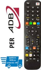 Telecomando già programmato per ADB. Selezionare il modello arriva già pronto