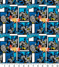 DC Comics Batman Fabric 1 Yard Pre-Cut Thwack 36" X 44" Cotton