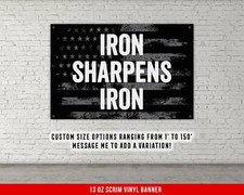 Motivational USA Weightlifting Banner - Large Gym Wall Art