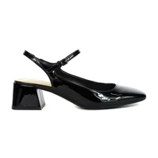 Nine West ROSLIN9X93 Black Leather Pumps