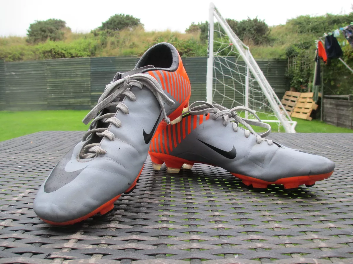 2010 Nike Mercurial Miracle FG Silver Orange Black UK 9 US 10