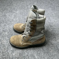 UFCW 8430 Mondo PT Military Combat Boots Green Brown Steel Toe Size 3.5 R