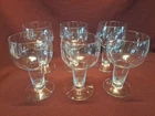 VTG Clear Glass Hollow Stem Beer Cocktail - Set of 6 - Danish? Anchor Hocking?