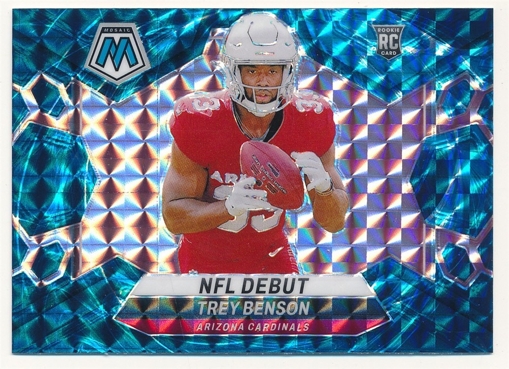 TREY BENSON 2024 PANINI MOSAIC #277 RC ROOKIE GENESIS PRIZMS CARDINALS MINT SP