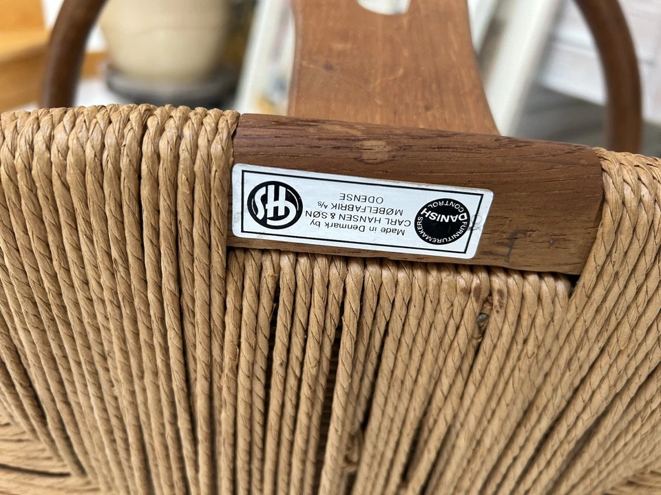 Набор из 4 оригинальных стульев Carl Hansen Hans Wagner Wishbone 1960-е - Изображение 3 из 4