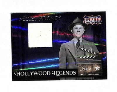 2007 Donruss Americana Mickey Rooney Hollywood Legends Relic Card 101/325