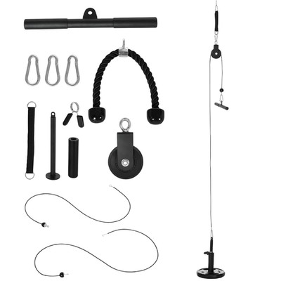 SPORTNOW Seilrollensystem, Latzugsystem mit DIY Ladegewicht Pin