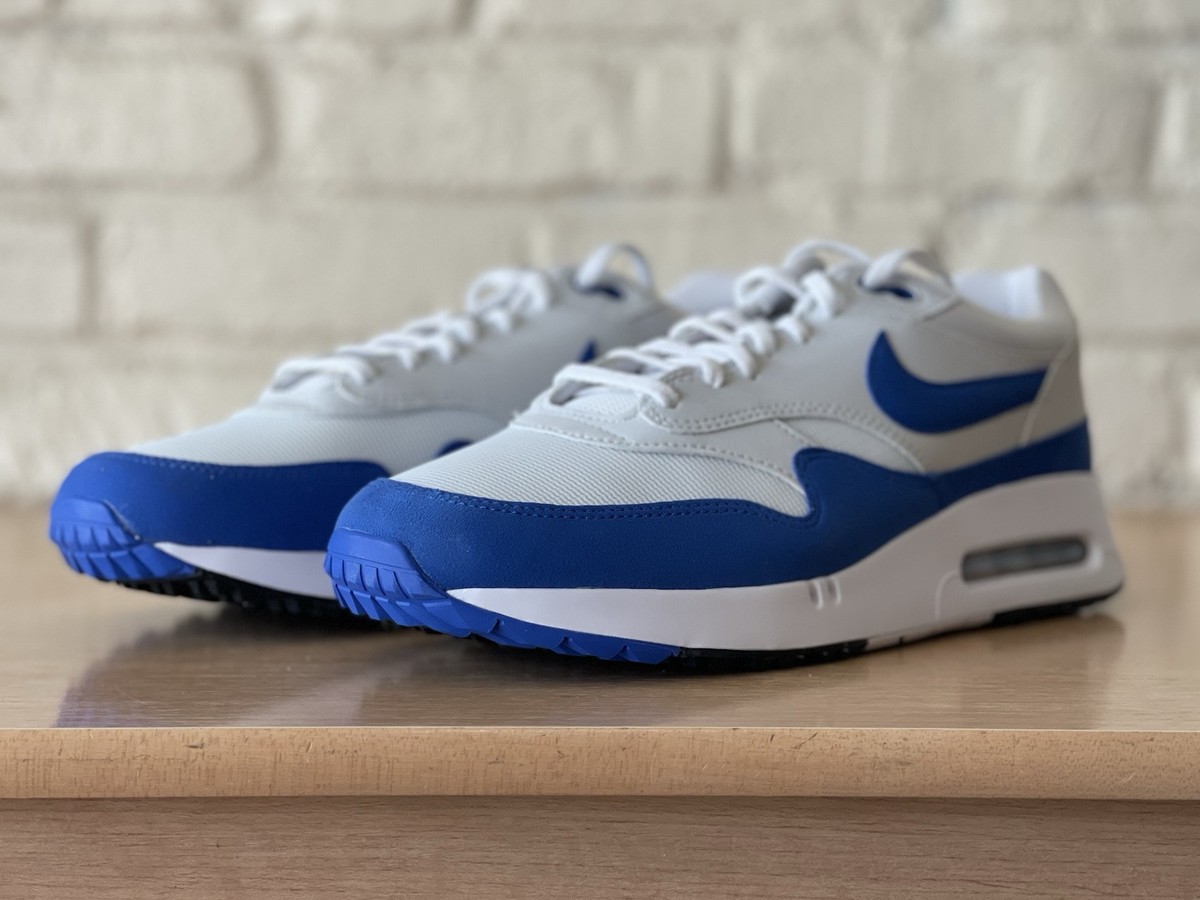 Nike Air Max 1 OG 86 Golf White Blue Golfing Shoes DV1403-115 Men