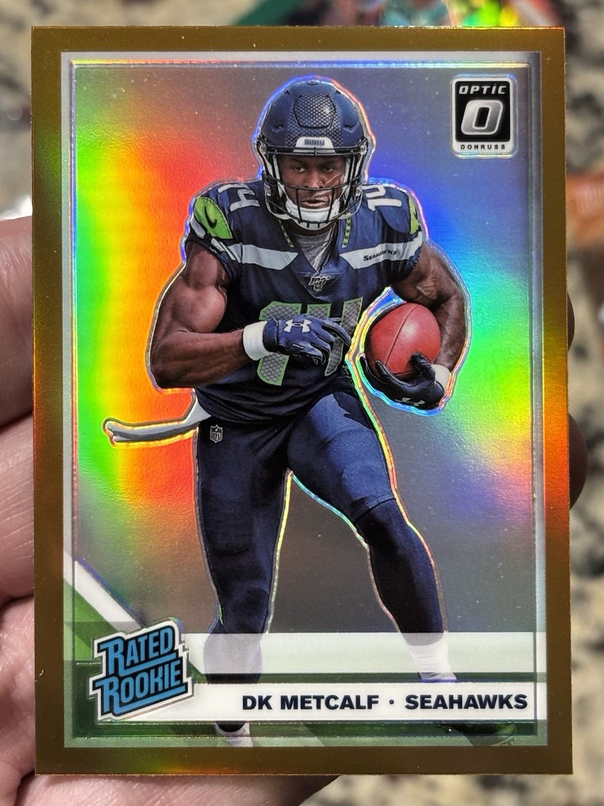2019 Optic #163 DK Metcalf Bronze Prizm RC 🔥