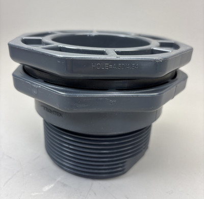 HAYWARD BFA1030CES 3'' PVC, Bulkhead Tank Fitting,EPDM