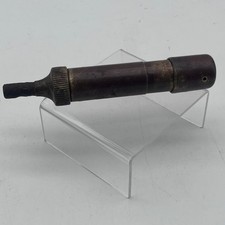 Small Vintage Brass Grease Gun 6" Fixed Nozzle – Unbranded Oiler Tool