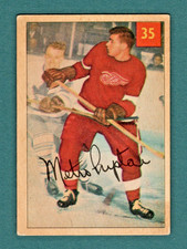 1954-55 Parkhurst Hockey Metro Prystai #35 - Detroit Red Wings - VG