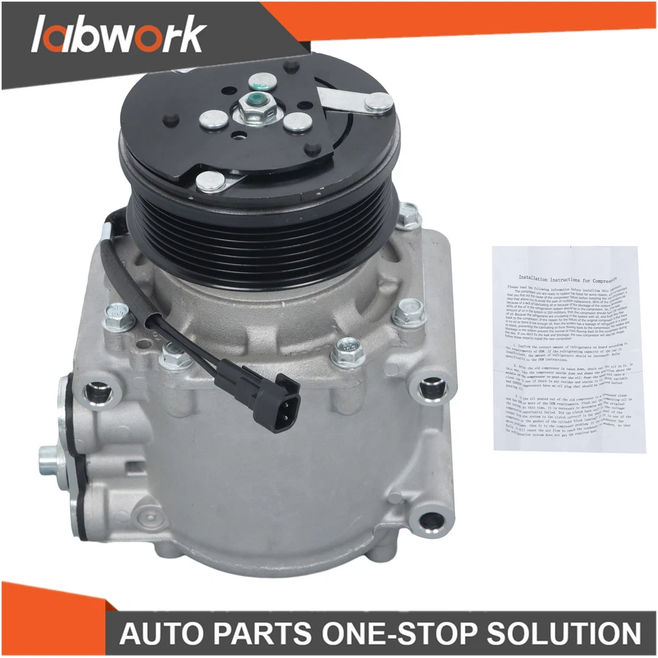 Labwork A/C Compressor For Ford E-350 Super Duty 5.4L 2002 2003 2004-2006 2007 - Image 4 of 4