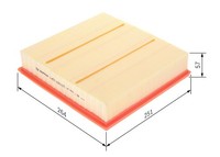 Luftfilter FÜR Opel Omega B (V94) - Bosch 1 457 433 571