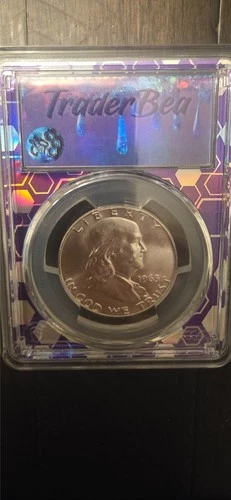 1963-D 50C Franklin Half Dollar MS64 PCGS Traderbea