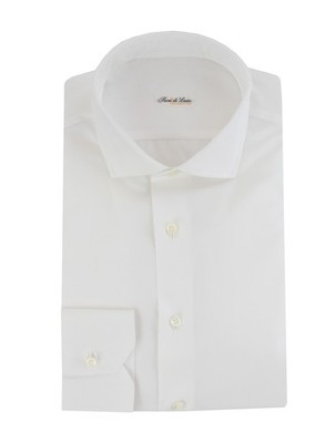 $750 Fiori Di Lusso White Super 180's Shirt - Slim - (FL78263)