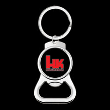 HK Heckler and Koch Metal Keychain Bottle Opener