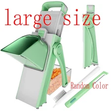 5 in 1 Vegetable Chopper Food Potato Cutter Adjustable Safe Mandoline Slicer*