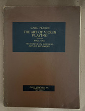 K- VINTAGE 1939 The Art of Violin Playing: Book One by Carl Flesch CLASSIC Book