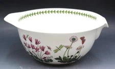 Portmeirion Botanic Garden Large Batter Mixing Bowl w/ Pour Spout Dog Rose