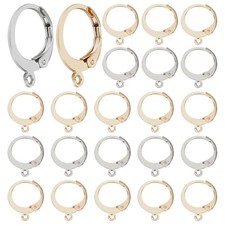 100Pcs 18K Gold Plated Leverback Earring Findings Hooks for Jewelry Making