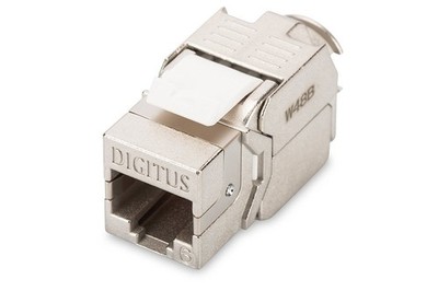 Keystone Modul Cat6 Geschirmt RJ45 Werkzeuglos DIGITUS, Netzwerkanschluss