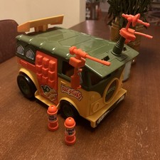1989 Teenage Mutant Ninja Turtles Party Wagon 100  Complete - TMNT Playmates Van
