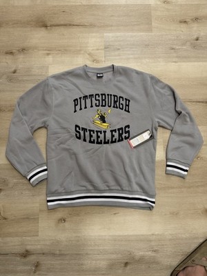 Pittsburgh Steelers Crew Neck XL Gray Sweatshirt UG New With Tags $75 MSRP