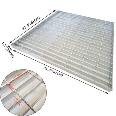 1 Piece 31.9''*31.9'' Carbon Steel Grille Plate 1.5'' Thickness 3t Bearing Capacity