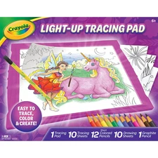 Crayola Pink Light Up Tracing Pad - Fun Drawing Kit for Kids Ages 6-8!