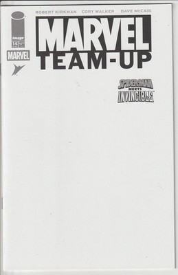 Marvel Team-Up #14 Spider-Man Invincible Facsimile Edition Blank Sketch Variant