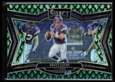 2024 Panini Select #411 Brett Favre Dragon Scale Prizm #/70