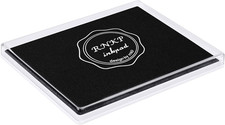 Large Permanent Ink Pad for Rubber Stamps, 5X4 Inch, Kids Non-Toxic Safe Ink Pad