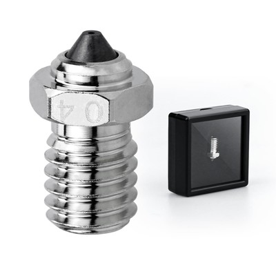 Tungsten Carbide Tip Bimetal V6 Hardened Steel Nozzle 0.4mm for Prusa i3 MK3S...