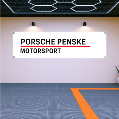 Porsche Penske Motorsport Flag Banner 71x24''   Garage Racing Car Gift