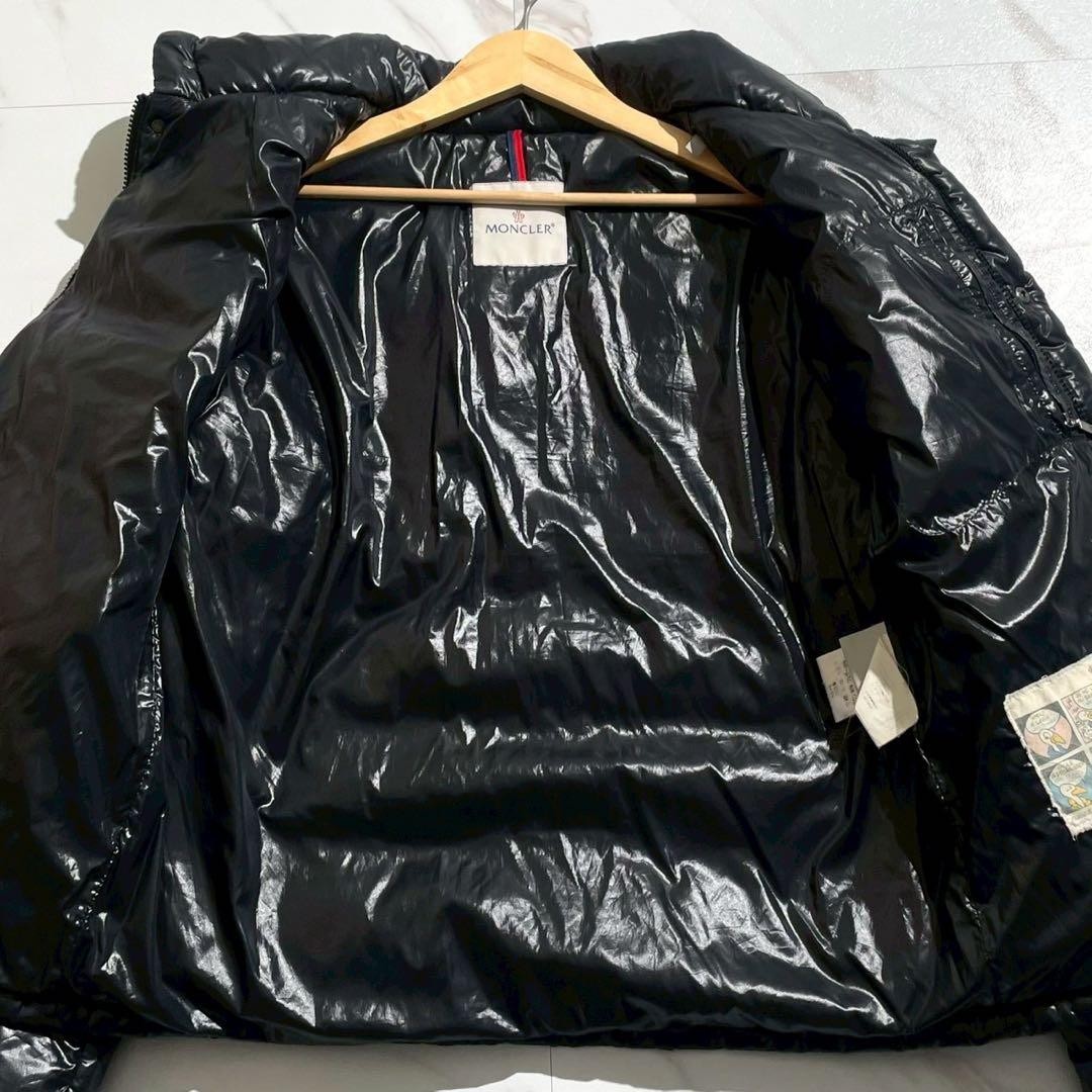 Moncler Thomas Down Jacket Black Large Zip-Up Log… - image 7