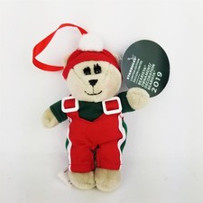 Starbucks 2019 Mini Bearista Girl Teddy Bear Plush Christmas Ornaments