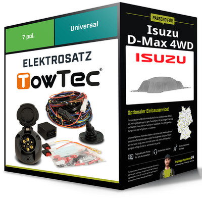 Elektrosatz 7-pol universell für ISUZU D-Max 4WD 05.2002-12.2006 NEU