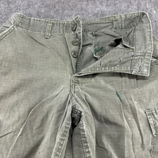 VINTAGE US Army Pants Small Regular Green Cargo Jungle Ripstop Combat Repro 90s