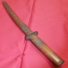 CHAGATANA Teahouse Sword 19Th C Wooden 23.5 in Antique Japanese Samurai Katana