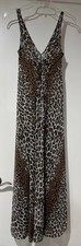Vintage SPATZ France Animal Print Long Nightgown 38/40  XS 