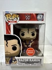 2021 Funko Pop! WWE 47 Razor Ramon Gamestop Exclusive Vinyl Figure Purple Gear