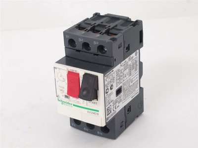 227151 New-No Box; Schneider GV2ME10 Manual Motor Starter; 4-6.3A; 3P; 600V
